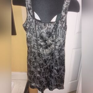 Free People Black Floral Night Chemise